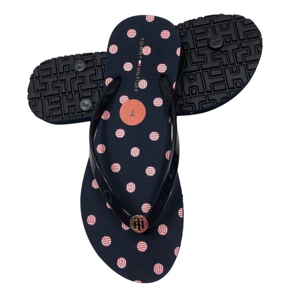 Tommy Hilfiger Womens Sandals Flip Flops Size 7 NEW WITH TAG - Picture 2 of 5